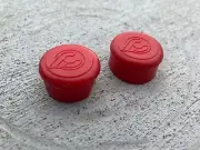 NOS Vintage Cinelli Red Drop Bar End Caps Plugs for Bar Tape | Made in Italy
