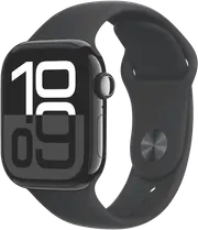 Apple Watch Series 10 GPS 42mm Jet Black Aluminium - Black Sport Band - S/M