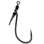 Gamakatsu Octopus Offset Swivel Shot Pointed Fish Hook #1/0 NS Black 3/Pk 316411