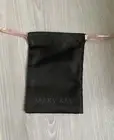 Mary Kay Makeup Cosmetic Jewelry Pouch Bag Black w/ Pink Drawstring NEW