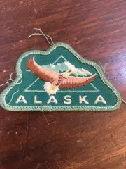 Alaska Embroidered Patch, Iron on or sew on, 3"