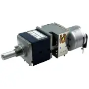 Alps 100K Ω Potentiometer Motor Logarithmic Stereo Audio RK27 RK27112MC Poti