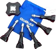 GoBUDi Long Thumbscrew Bolts, Compatible with All GoPro Hero Cameras, Includes GoPro Compatible Wrench and Small Gear Bag - 5 Pack