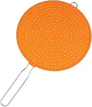 UTHCLO Oil Splash Guard for Frying Silicone Splatter Screen Heavy Duty Pot Safeguard Cooling Mat Anti-Spill Lid Cover Random