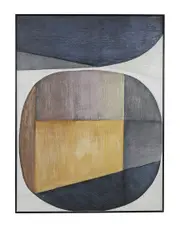 Peyton Lane Abstract Canvas Colorblock Framed Wall Art