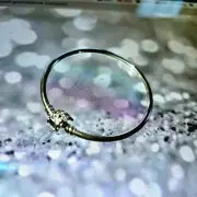 Pandora Sterling silver, moments limited edition shooting star charm bangle