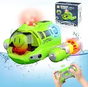 Remote Control Boat for Pools Toys, Light Up RC Spray Gasboat, RC Boats Water Toy, Fast RC Boat for Adults and Kids, 2.4GHZ Remote Control, Swimming Pool Bathroom for Boys and Girls