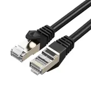 Cruxtec 20m Cat7 RJ45 10GbE SF/FTP Triple Shielding Ethernet Network Cable Black