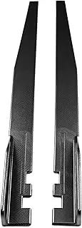Carbon Car Side Skirts Winglet Extensions Splitters Rocker Panel Splitters Lips Compatible for Lexus IS200T IS250 IS350 ES300h ES330 ES350(Black)