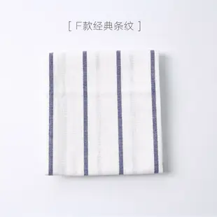 日式純棉餐墊布藝餐布餐巾棉麻條紋格子西餐墊隔熱墊桌布拍照背景