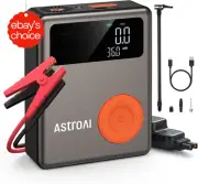 1750A Car Battery Booster Jump Starter Power Bank Tyre Inflator 12V 150PSI