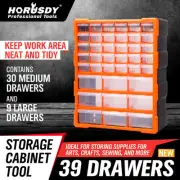 39-156 Drawers Storage Cabinet Tool Box Bin Chest Case Plastic Organiser Divider