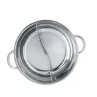 Stainless Steel Mandarin Duck Two Grid Hot Pot Basin (30CM Model)