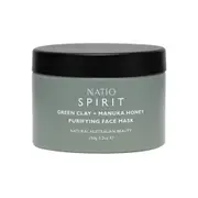 Natio Spirit Green Clay & Manuka Honey Purifying Face Mask 150g