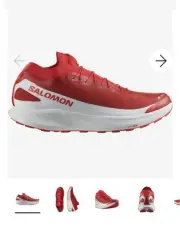 Salomon S-lab Pulsar 2, Fiery Red Trail Shoe, Women's 7, Mens 6, Brand new.
