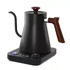 1200W Electric Gooseneck Kettle NTC Temperature Control Display Auto Shut Off