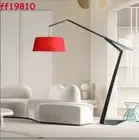 Italian Fishing Lamp Floor Lamp Modern Sofa Standing Light Red/White/Black/Gray