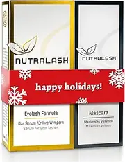 Nutralash - Value Set Mascara and Eyelash Serum I Deep Black Mascara for Maximum Volume I Eyelash Serum for Long Eyelashes in Just 6-8 Weeks I For Volume, Long Eyelashes I 5 ml & 3 ml
