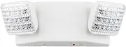 LIT-PaTH LED Emergency Lighting Fixtures with 2 LED Heads and Back Up Batteries- US Standard Exit Light, UL 924 and CEC Qualified, 120-277 Voltage, 1-Pack
