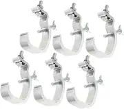 QUMIIRITY 6pcs Aluminum Stage Light Clamp Hooks for Lighting Truss Heavy Duty and Securely Hold Moving Head Lamps LED Fixtures Compatible with Tubes