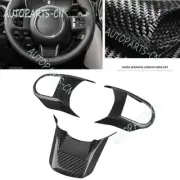 For BMW MINI Cooper F55 22+ true carbon fiber grain steering wheel button frame