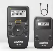 Godox TR-TX TR-RX Wireless Timer Remote Control Camera Shutter Release Cable NEW