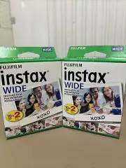 40 Prints Fujifilm instax Wide instant film For Fuji Wide Cameras 2 PACK EXPIRED