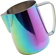 Dianoo Stainless Steel Milk Frothing Pitchers Plated with Titanium Creamer Pitcher Latte Art Cup Coffee Latte Cappuccino 600 ML Multicolor
