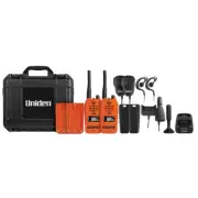 Uniden 5 Watt Orange Waterproof Smart Uhf Handheld Radio XTRAK50-O-2TP