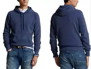 POLO RALPH LAUREN Waffle Knit Hoodie Pullover Sweater Sweatshirt Jumper Pulli S
