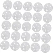 CHICAMPERA 50pcs Repair Replacement Noise Maker Insert Squeaky Replacement Squeakers Rattles Shaker Bell Doll Accessories Rattle Inserts for Crochet Rattles Soft Insert White Plastic