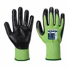 New Portwest A645 ANSI Cut A4 Nitrile Foam Work Safety Gloves, Green 12 Pairs