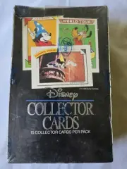 1991 Sealed Impel Disney Collector Cards Full Box of 36 packs Double-sided holo