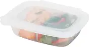 Progressive Softbox Silicone Divided Storage Box - 2 Cup 470ml. Made of 100% Silicone, Patented Leak-Proof Zipper Seal, Microwave, Freezer, and Oven Safe. BPA, PVC, & Phthalate Free, Dishwasher Safe