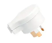 CLIPSAL 418S - Side Entry 3 Pin 10Amp Plug Top (White) 418SWE