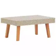 Garden Coffee Table Poly Rattan Beige