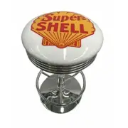 SHELL PETROL PREMIUM BAR STOOL ADJUSTABLE HEIGHT BOWSER AMPOL MOBIL AMOCO