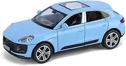 Scale Finished Model Car 1:32 for Porsche Macan Alloy Die-Casting Scale Model Car Collectibles Decoration Die-cast Vehicle(Blue)