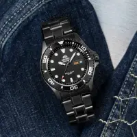 在飛比找momo購物網優惠-【ORIENT 東方錶】黑水鬼 200米潛水機械錶(FAA0