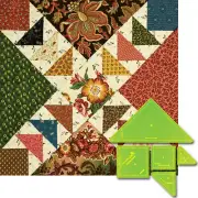 Quilting Patchwork Sewing Template Parsons Geese 13'' Matildas Own