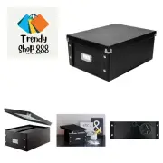 CD Storage Box - Pack of 1/2 - Durable Disc Holder with Lid to Store for Disc...