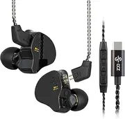 Yinyoo CCZ Melody Type C Headphones Wired for Samsung s23 Galaxy s22 s21 s20 in Ear Monitors USB C Earphones Headphones for ipad 10th Generation/iPad Pro Wired Earbuds with 1BA 1DD