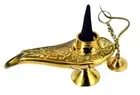 INC-Brass 5 Inch Genie Lamp Incense Burner