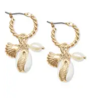 lucky brand shell hoop earrings f203