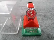 Rare Vintage NOS Timex Peanuts Snoopy Tennis Watch Red W/ Case