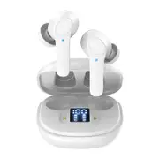 B11 True Wireless Headphones TWS Earbuds Bluetooth5.0 with Microphone with Charging Box - White