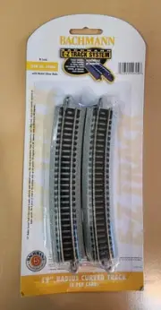 Bachmann 44804 N Scale E-Z Track 19" Radius Curve, 6 pieces per package NEW
