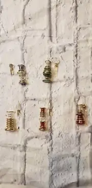 Set Of 5 Egypt Glass Mini Perfume Bottles