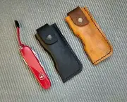 Leather belt organizer for SWISS ARMY VICTORINOX knife