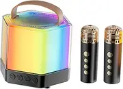 GREENADSCAPE Karaoke Microphone Set Mini Speaker for Adults Girls Boys Birthday Party Karaoke Machine Microphone